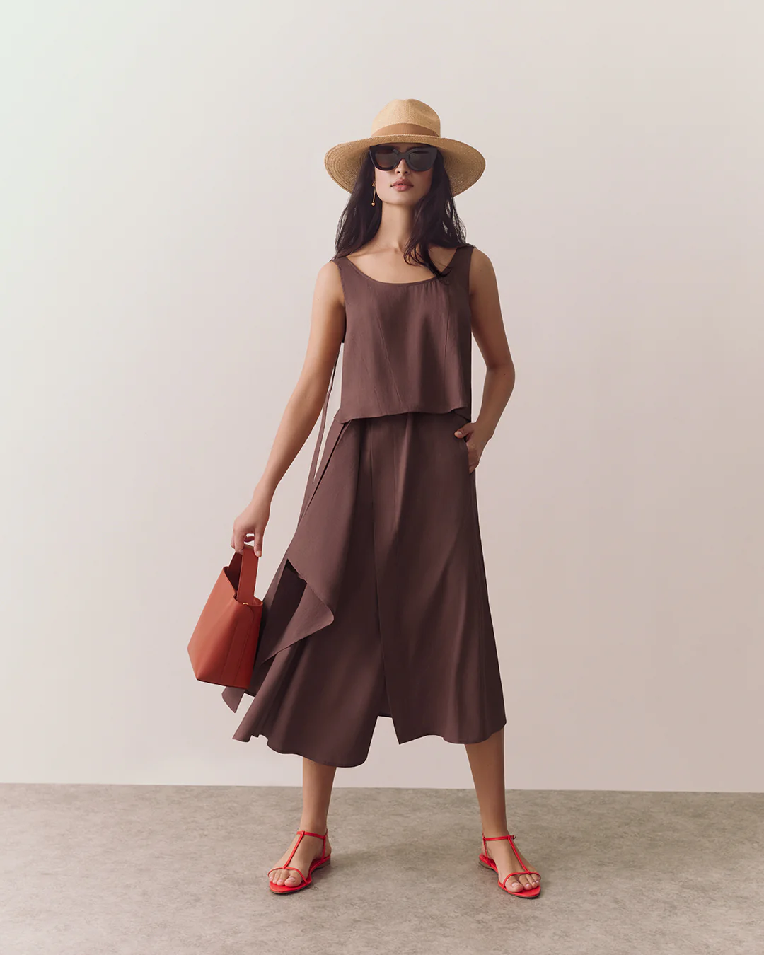 Linen Cropped Tank - Image 9