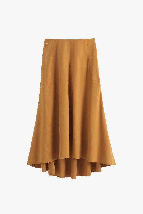 Linen Flare Skirt - Image 11