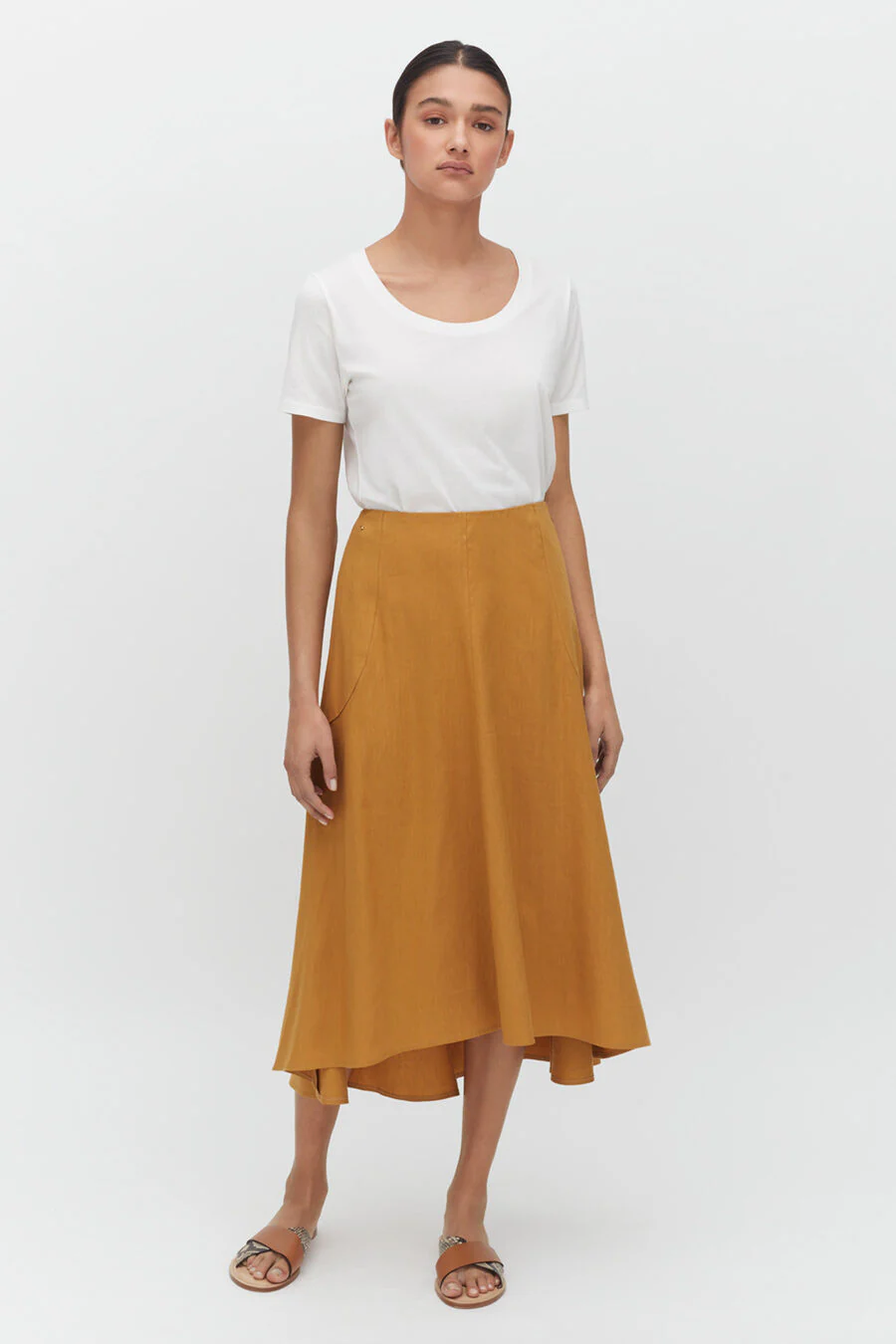 Linen Flare Skirt - Image 12
