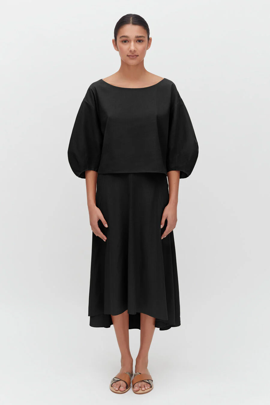 Linen Flare Skirt - Image 4