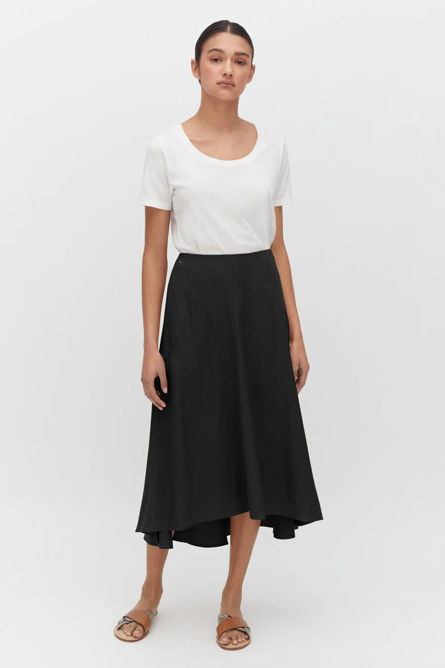 Linen Flare Skirt - Image 6