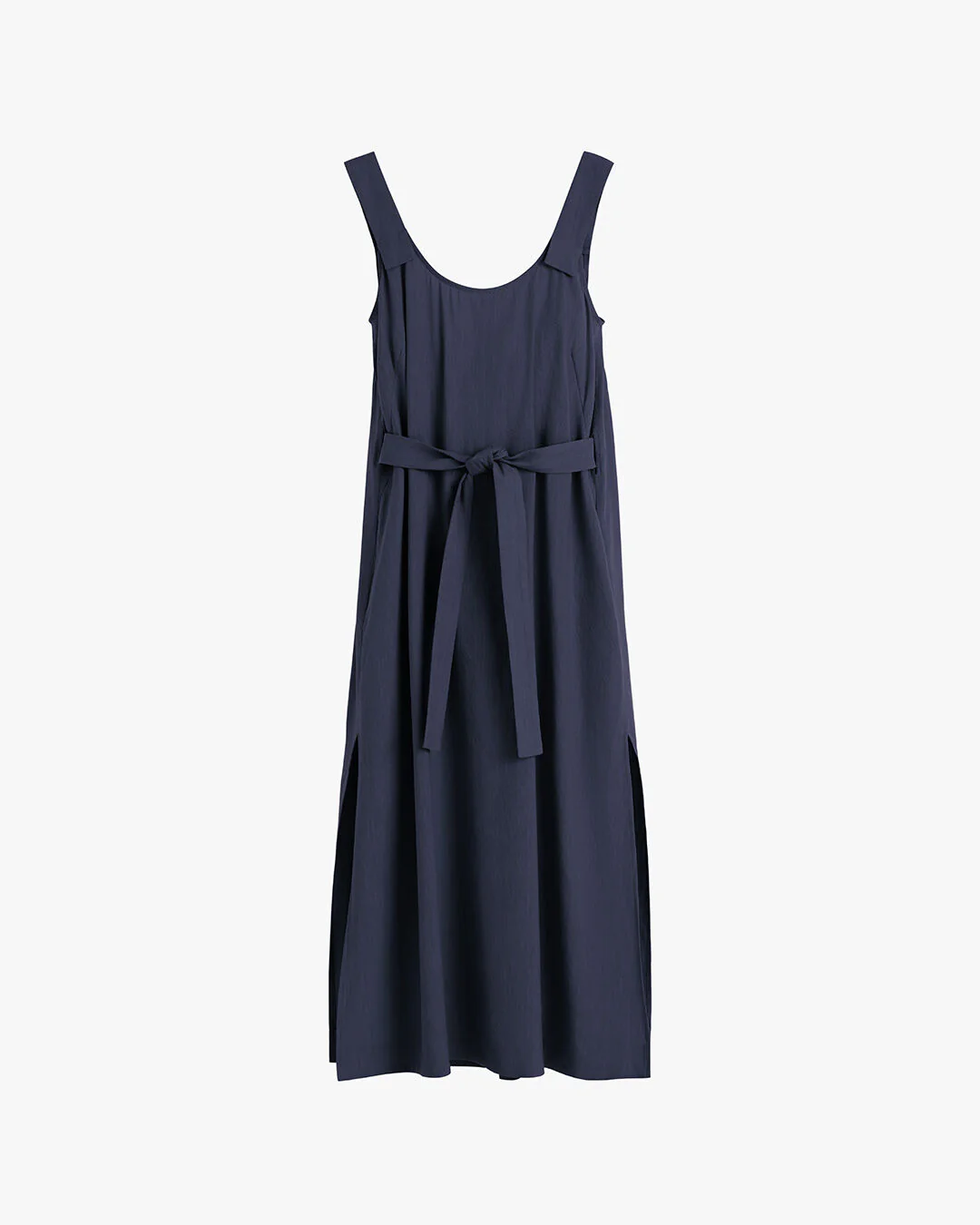 Linen Gathered Back Dress - Image 5