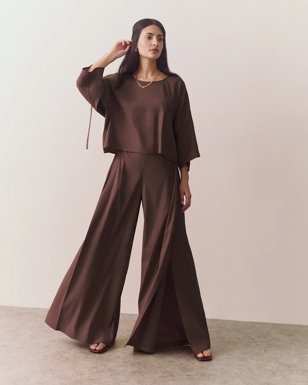 Linen Pleated Pants - Image 14