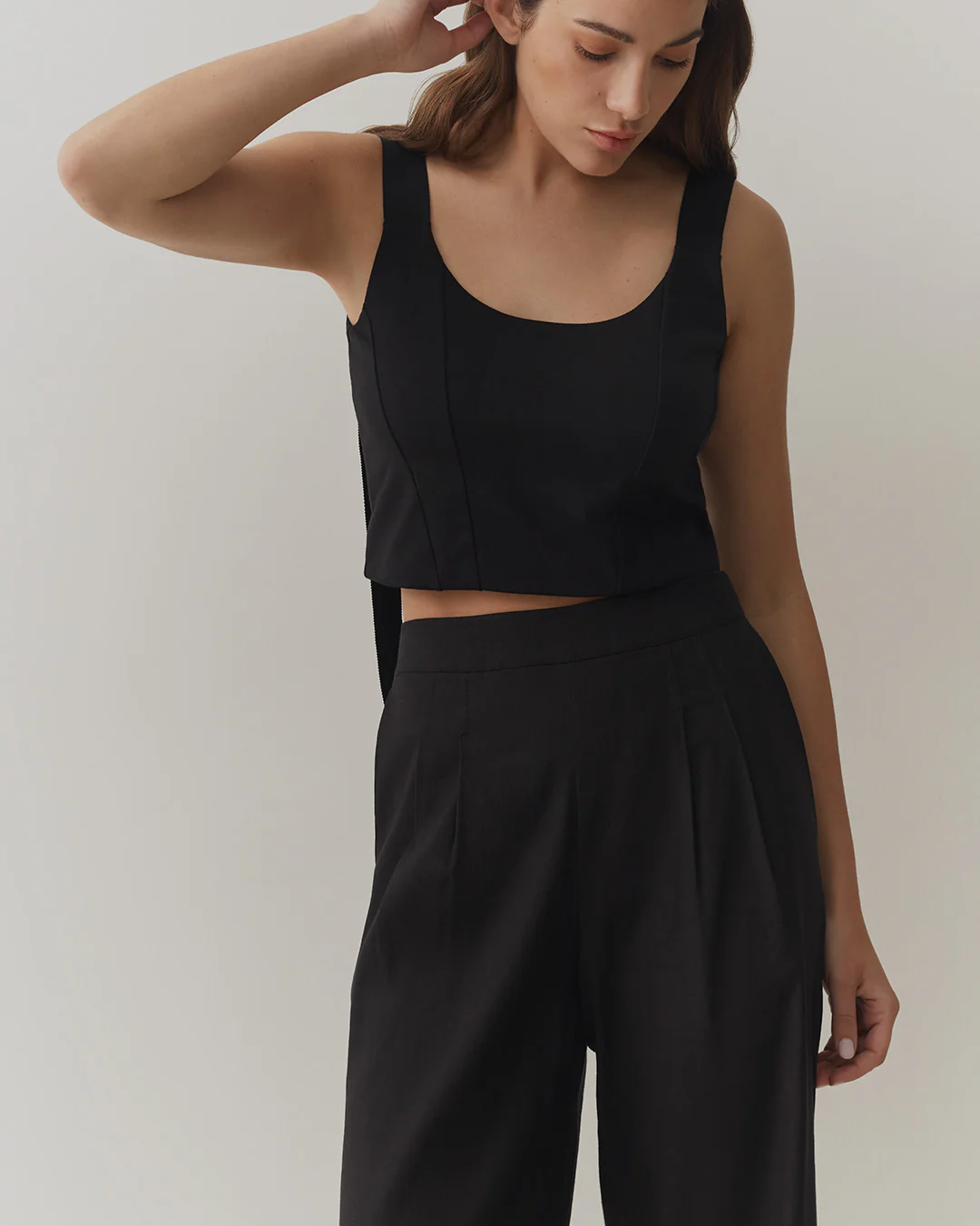 Linen Pleated Wide-Leg Pant - Image 11