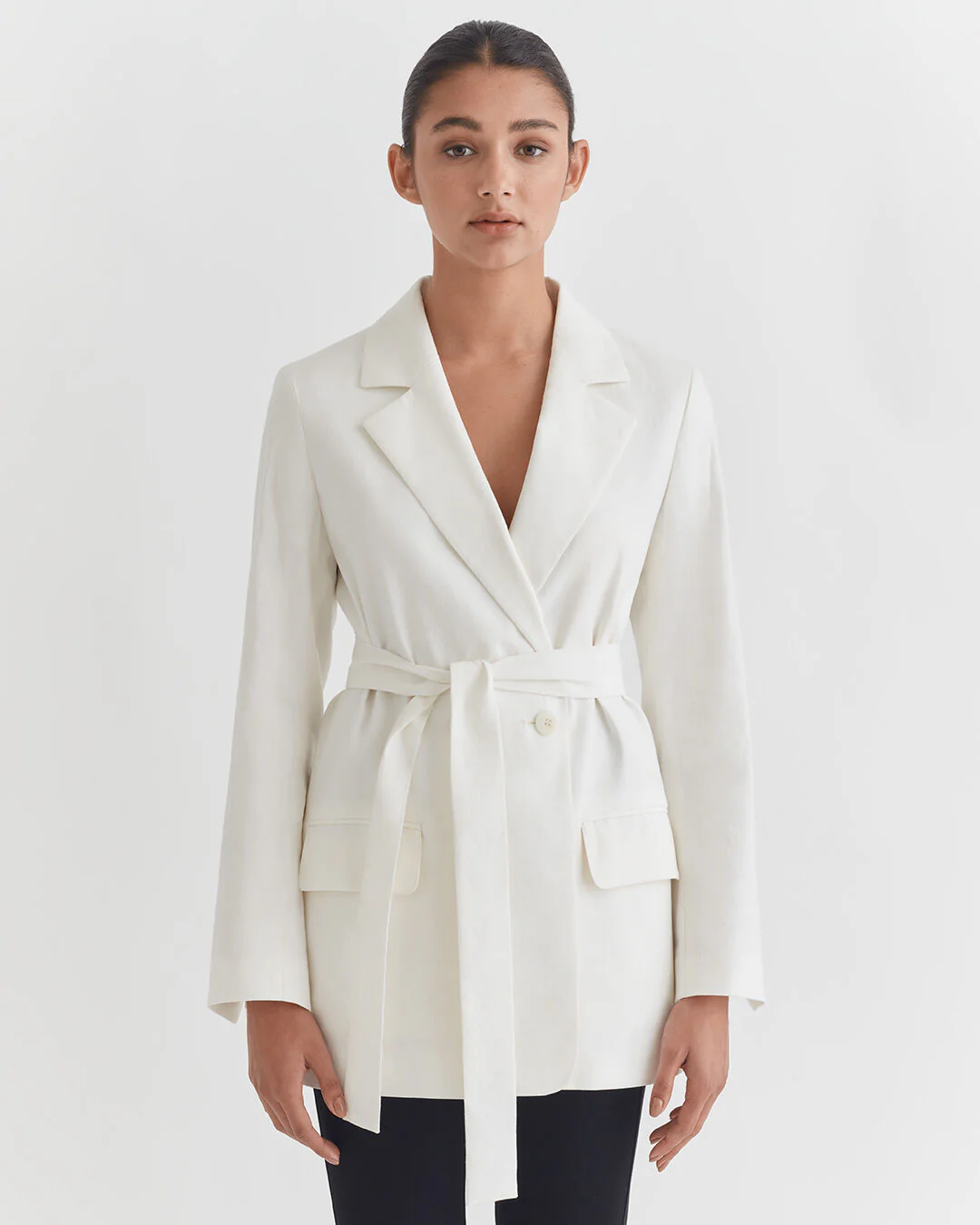 Linen Relaxed Blazer - Image 7