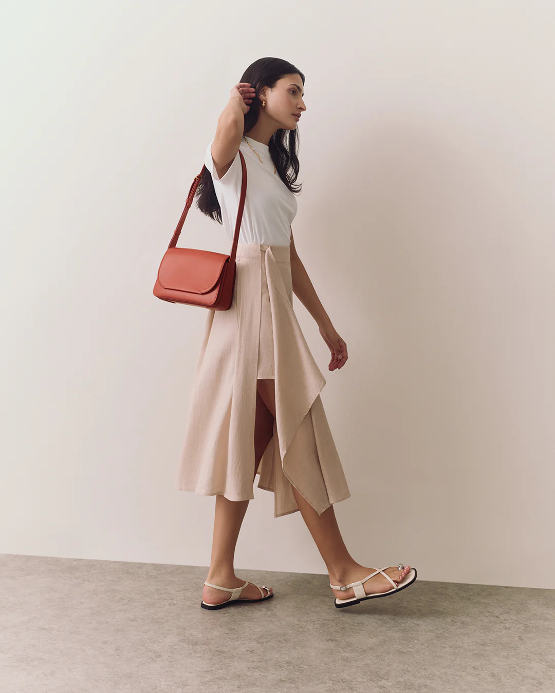 Linen Wrap Skirt