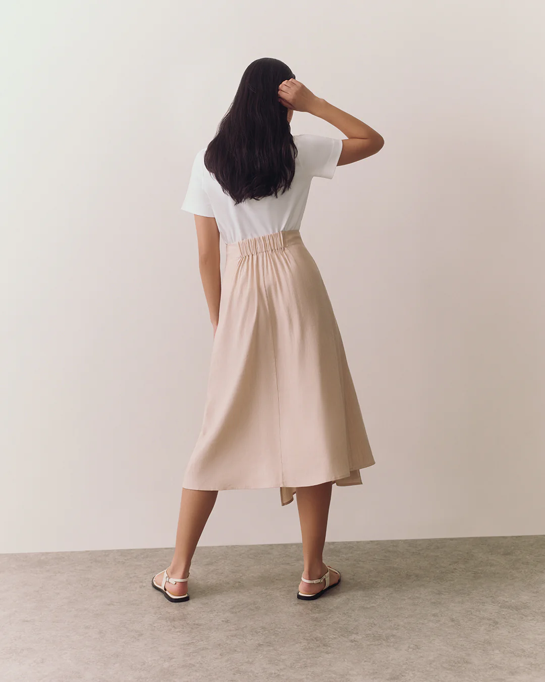 Linen Wrap Skirt - Image 2