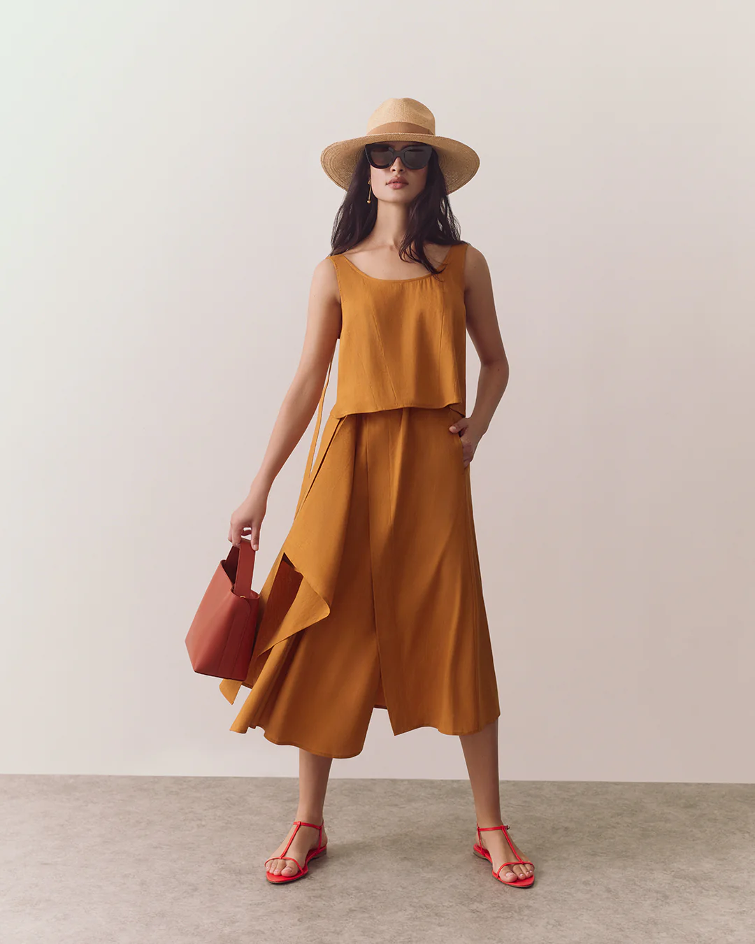 Linen Wrap Skirt - Image 9