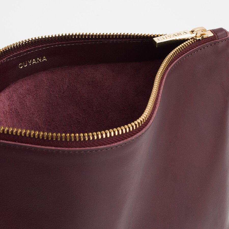 Medium Leather Zipper Pouch - Image 3