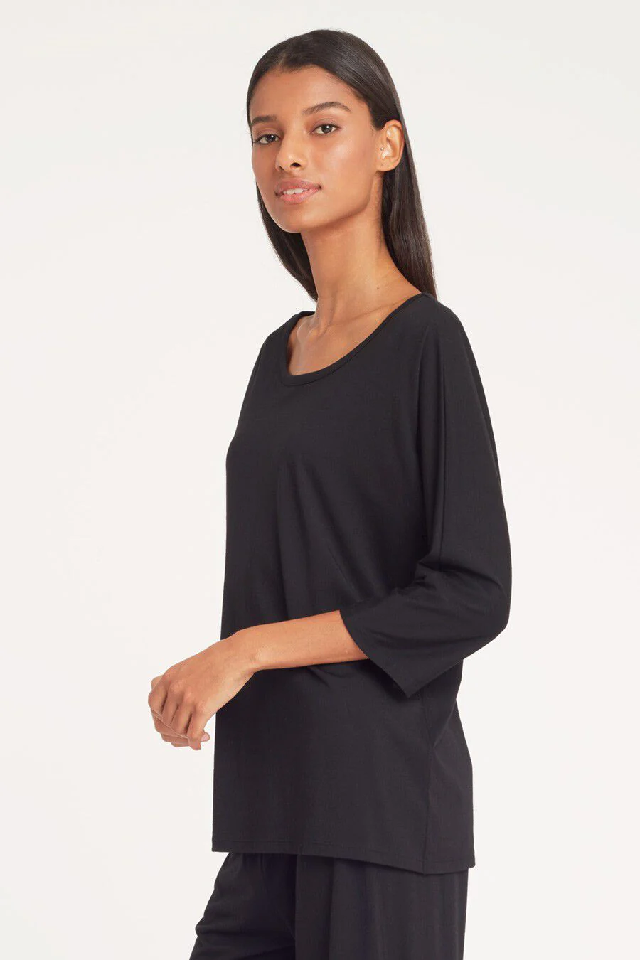 Organic Pima Drape-Back Top - Image 3
