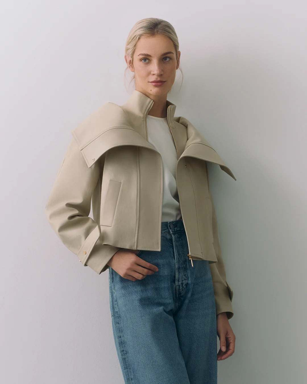 Overlay Collar Jacket - Image 3