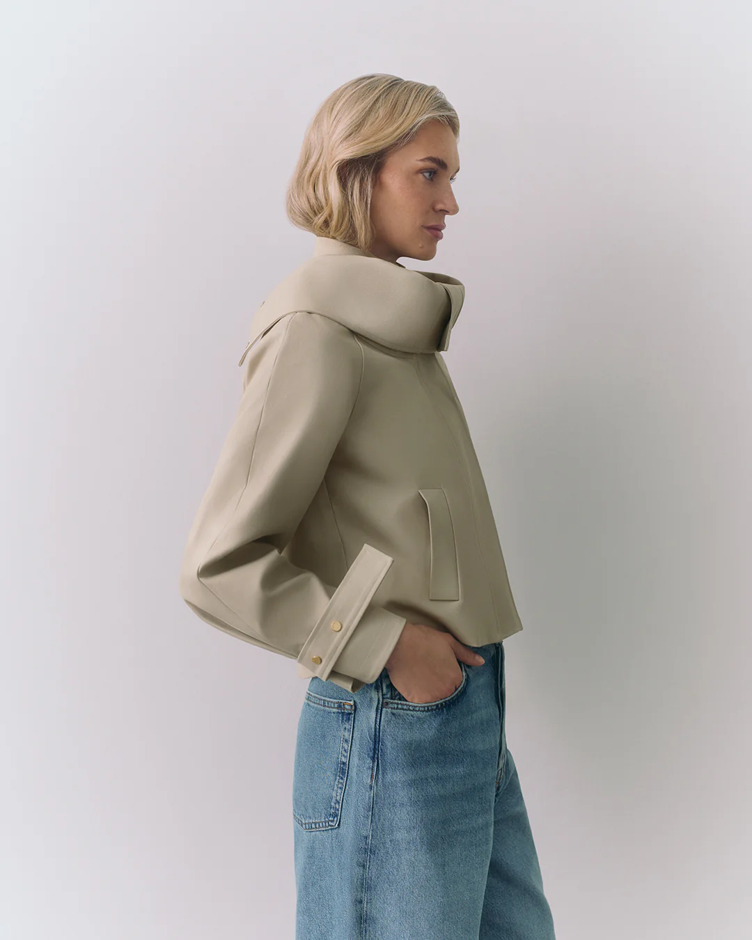 Overlay Collar Jacket - Image 4