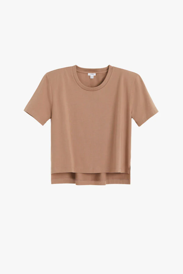 Padded Shoulder Cropped Tee - Image 14