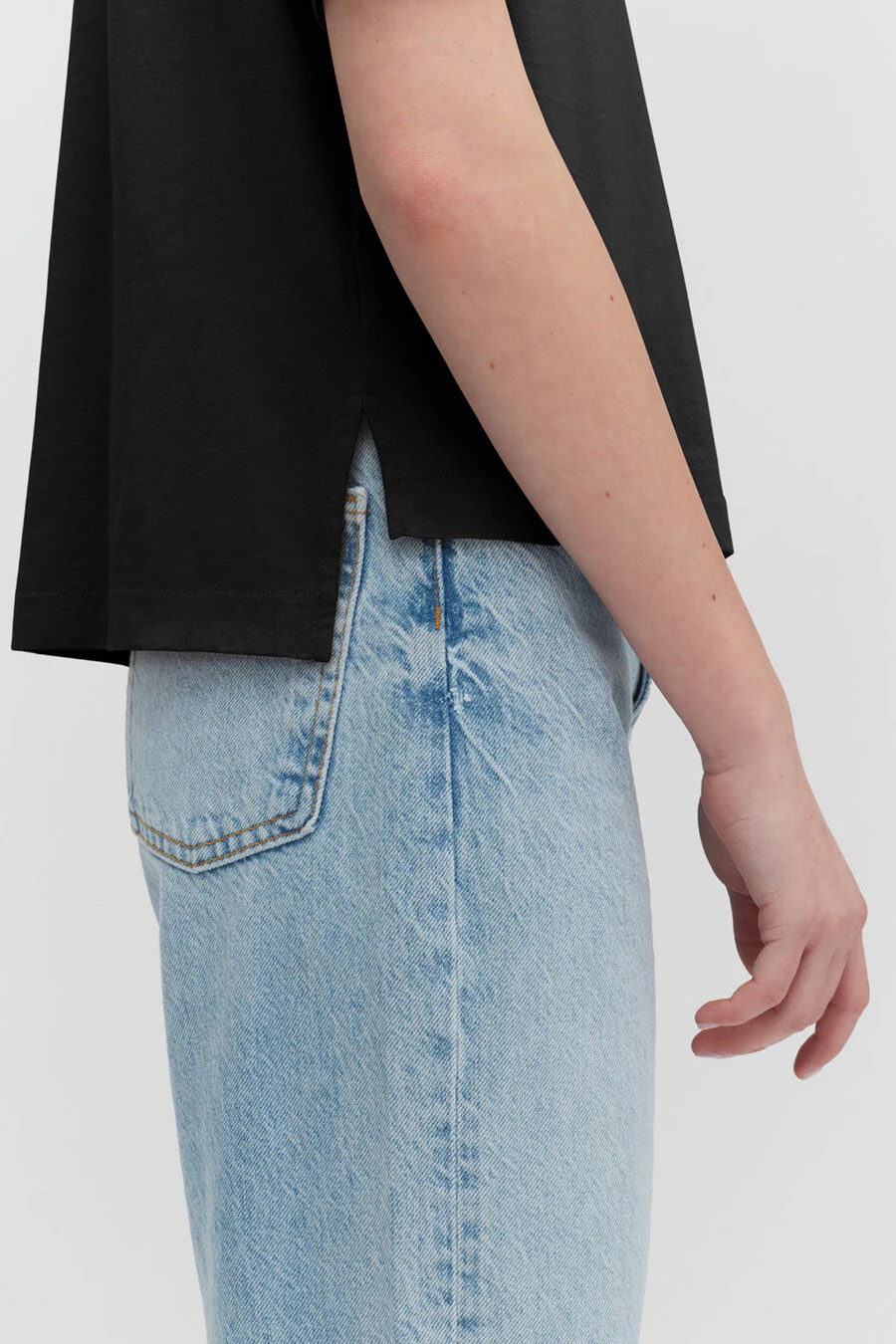 Pima Cropped Tee - Image 4