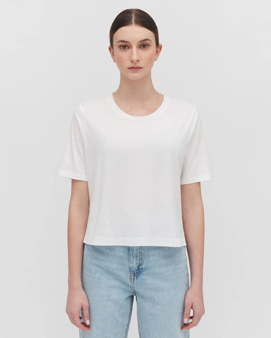Pima Cropped Tee - Image 9
