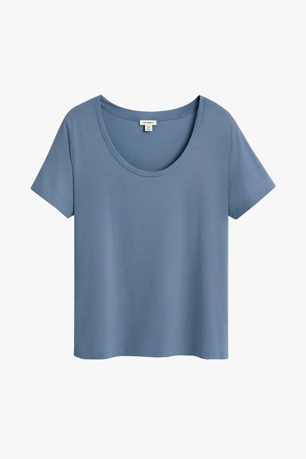 Pima Scoop Neck Tee - Image 14