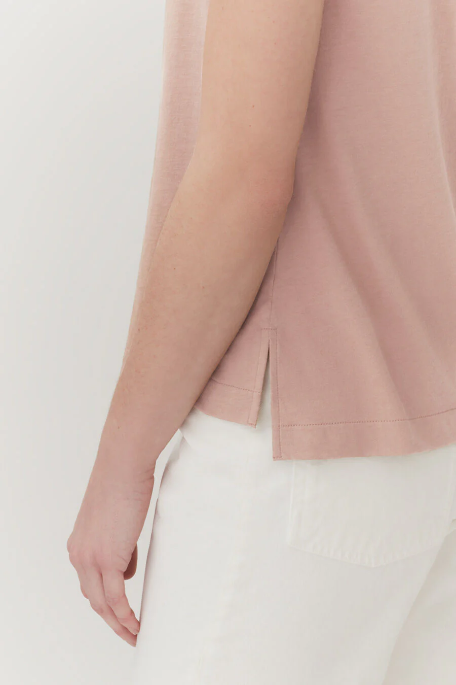 Pima Scoop Neck Tee - Image 18