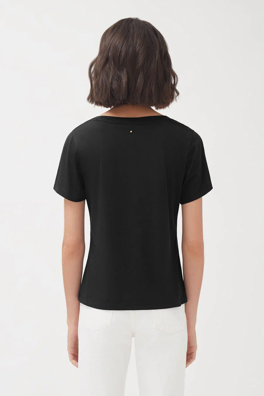 Pima Scoop Neck Tee - Image 2