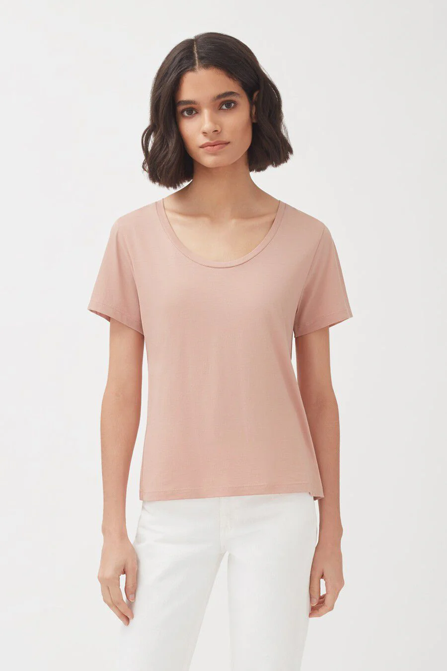 Pima Scoop Neck Tee - Image 20