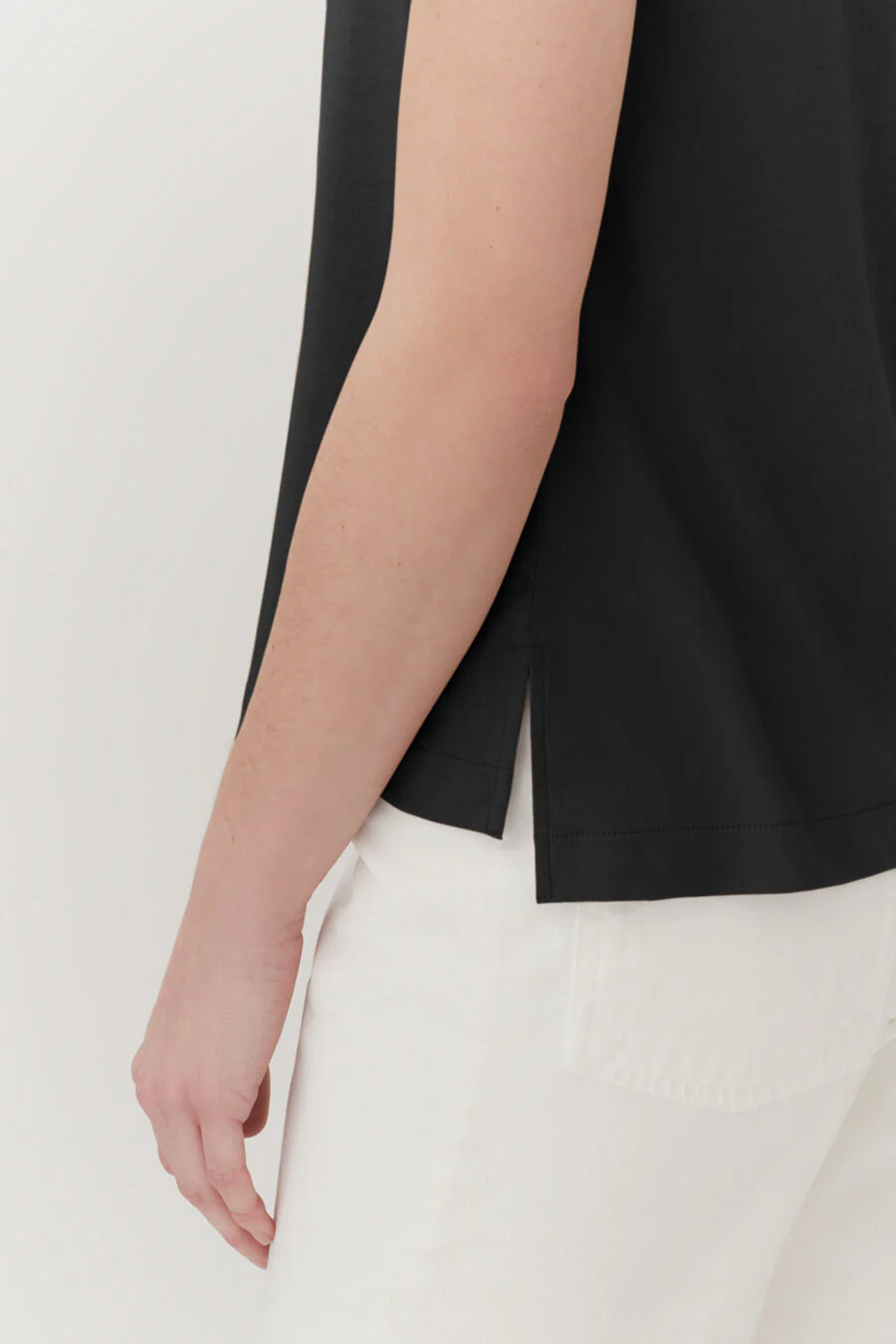 Pima Scoop Neck Tee - Image 3