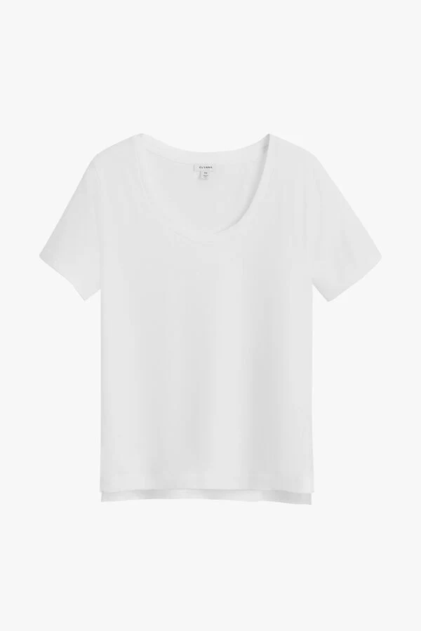 Pima Scoop Neck Tee - Image 9