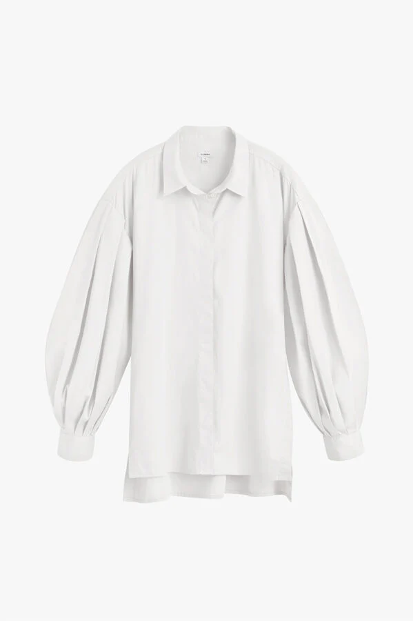 Poplin Balloon Sleeve Shirt - Image 11