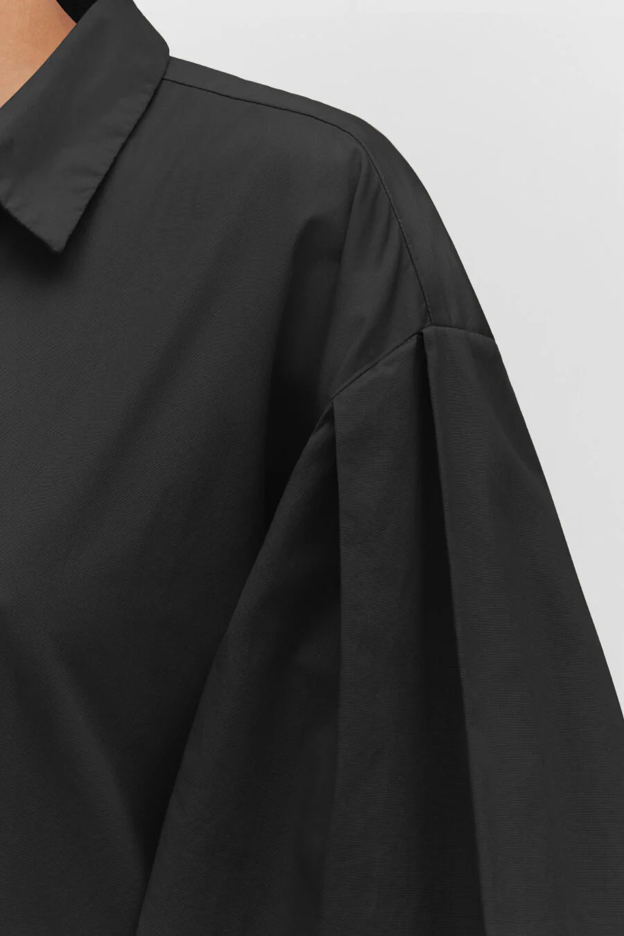 Poplin Balloon Sleeve Shirt - Image 4