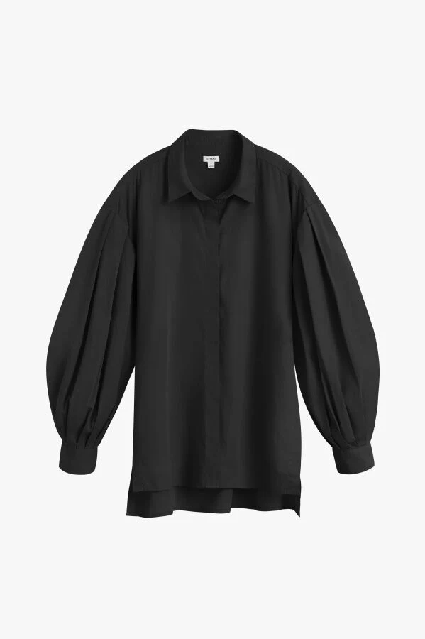Poplin Balloon Sleeve Shirt - Image 5