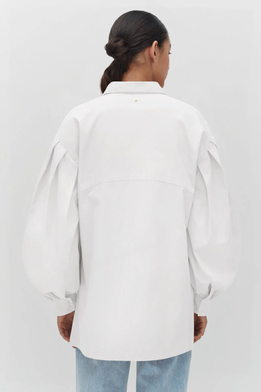 Poplin Balloon Sleeve Shirt - Image 9