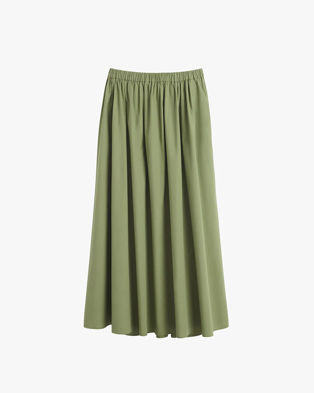 Poplin Gathered Skirt - Image 10