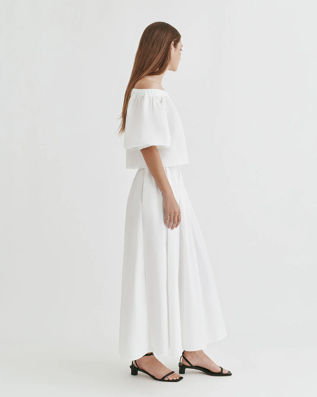 Poplin Gathered Skirt - Image 2