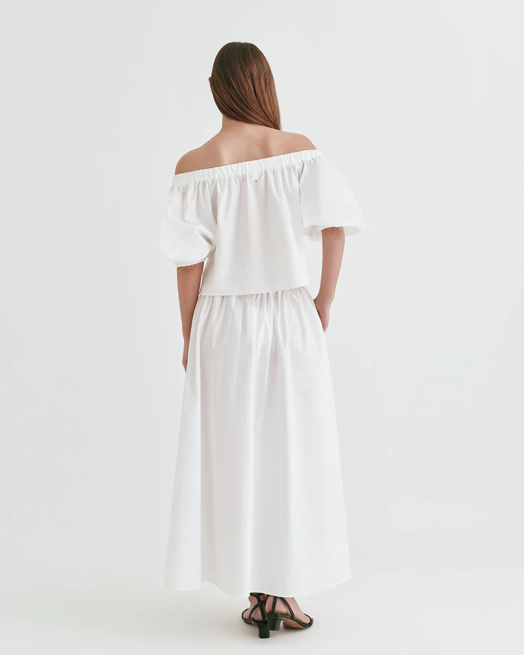 Poplin Gathered Skirt - Image 3
