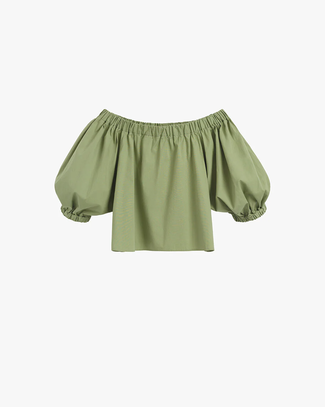Poplin Off-The-Shoulder Cropped Top - Image 10