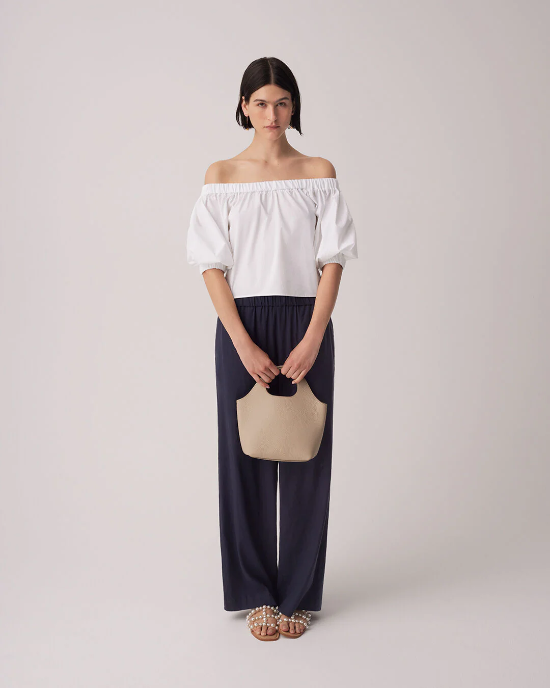 Poplin Off-The-Shoulder Cropped Top - Image 5