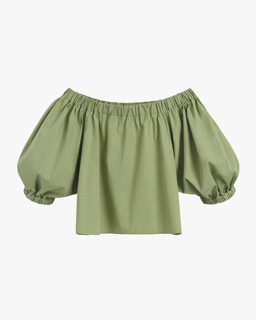 Poplin Off-The-Shoulder Cropped Top - Image 6