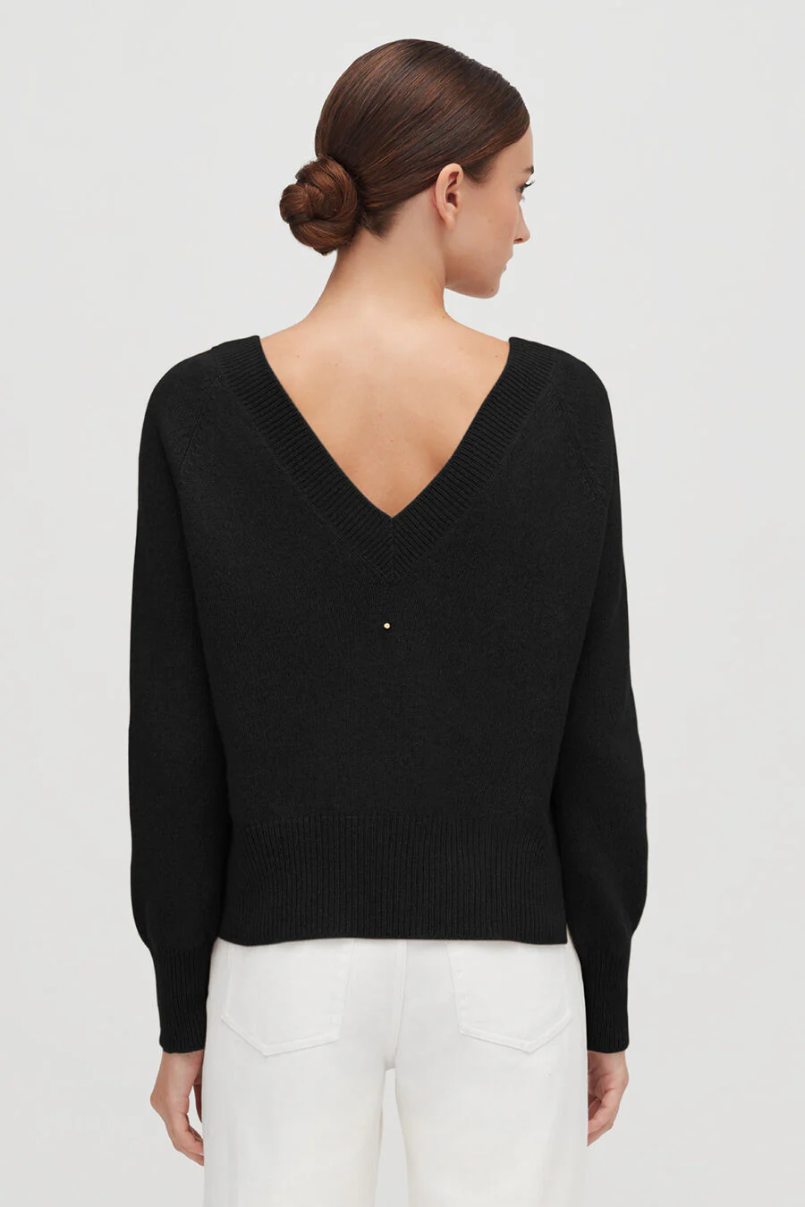 Cashmere Deep V-Neck Sweater - Image 2