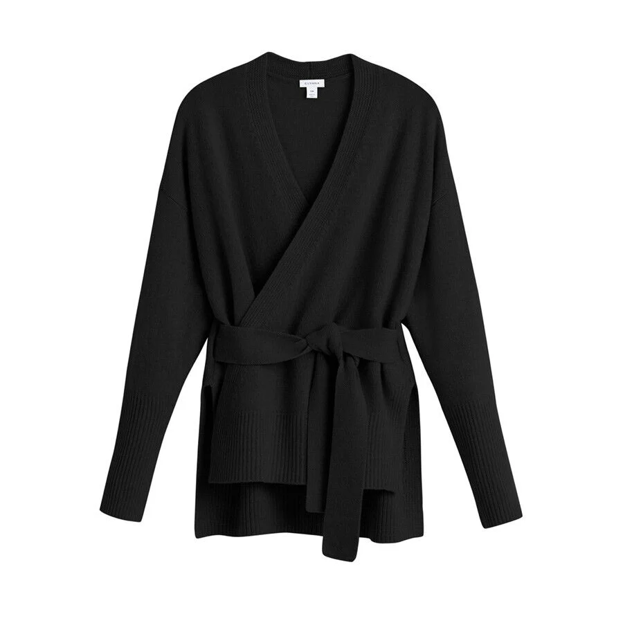 Recycled Cashmere Soft Wrap Sweater