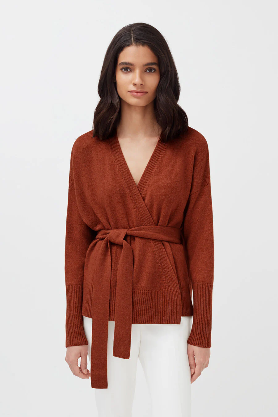 Recycled Cashmere Soft Wrap Sweater - Image 18