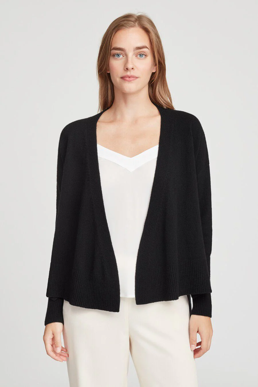 Recycled Cashmere Soft Wrap Sweater - Image 2