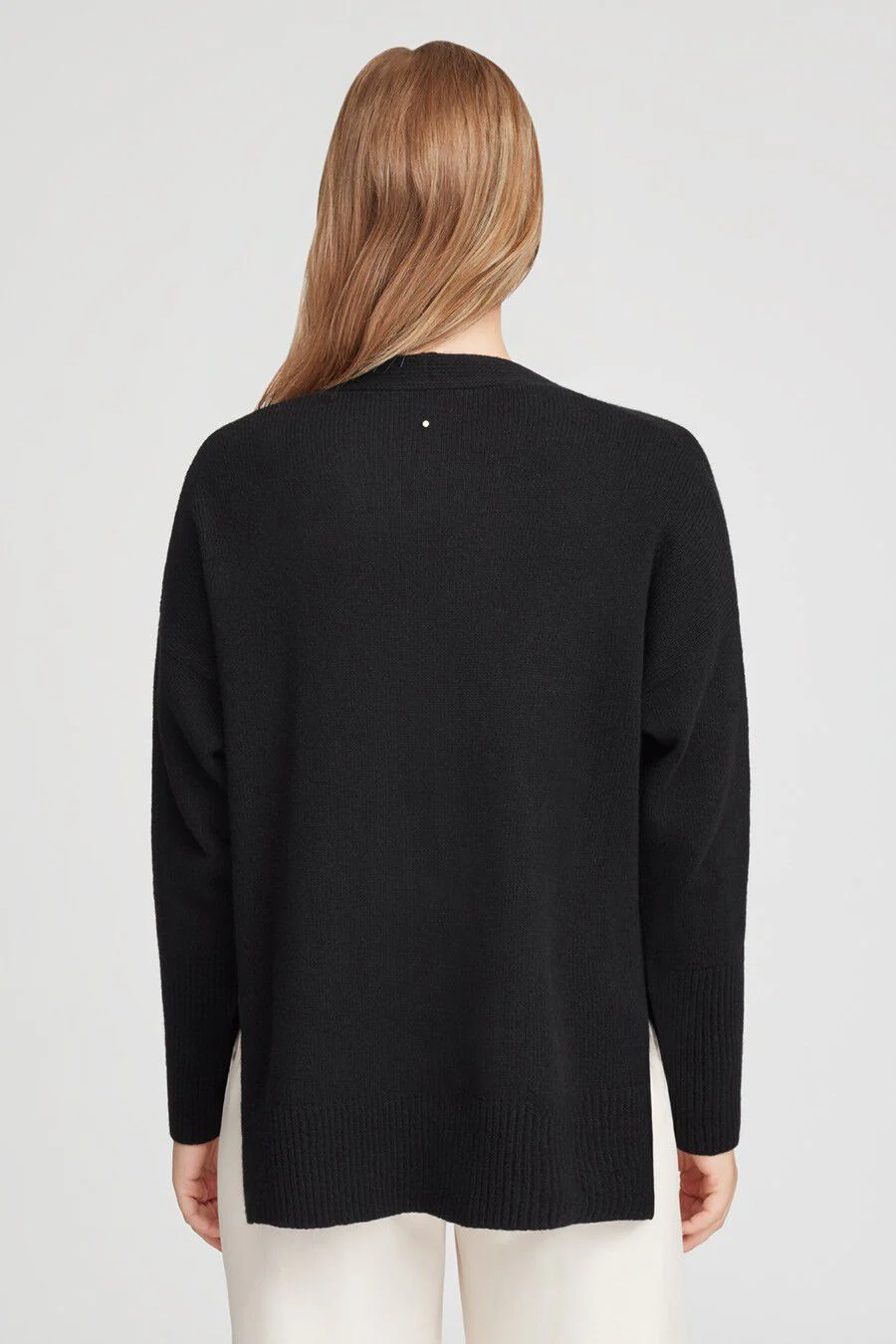 Recycled Cashmere Soft Wrap Sweater - Image 4