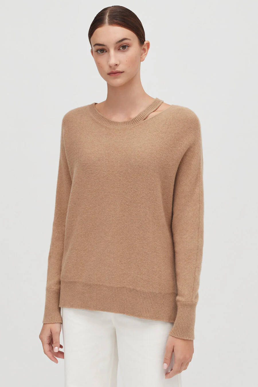 Recycled Cashmere Split-Neck Sweater - Image 12