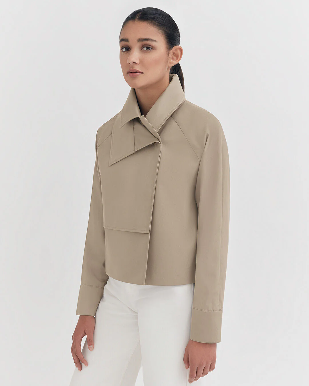 Relaxed Cropped Trench - Image 2