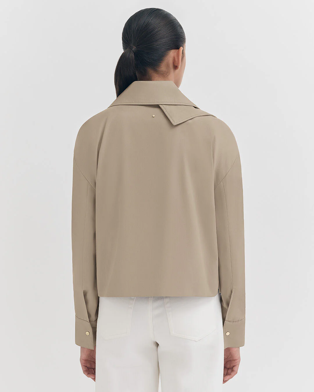 Relaxed Cropped Trench - Image 3