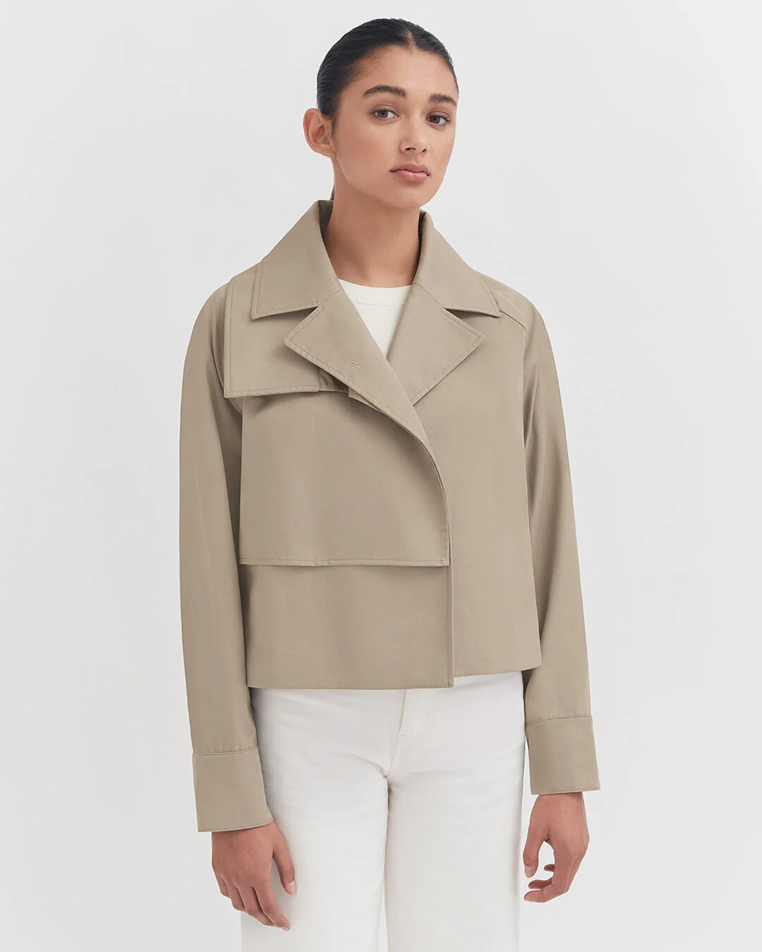 Relaxed Cropped Trench - Image 6