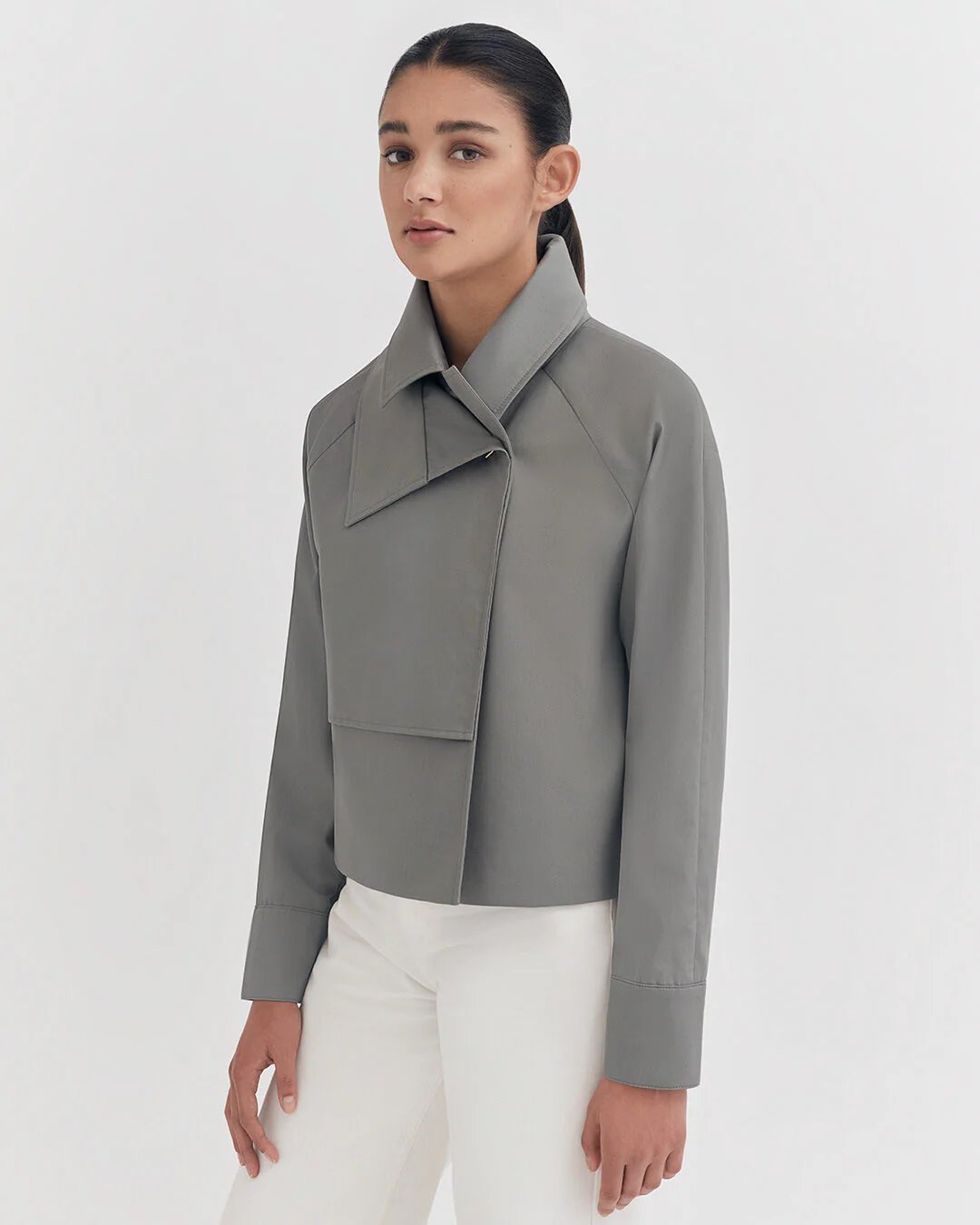 Relaxed Cropped Trench - Image 8