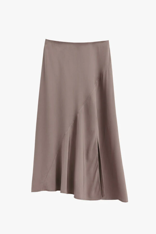 Silk Asymmetrical Skirt - Image 10