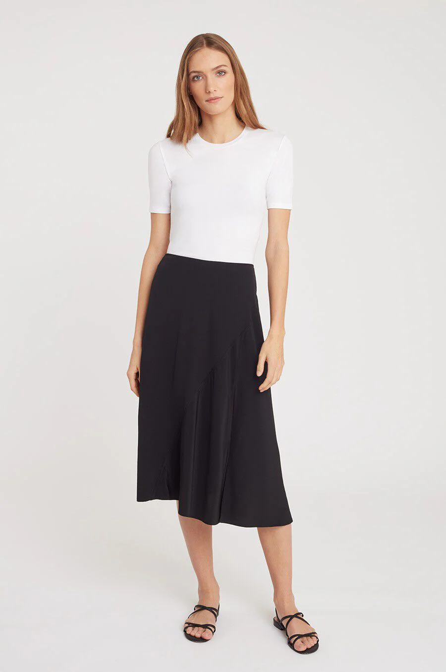 Silk Asymmetrical Skirt - Image 2