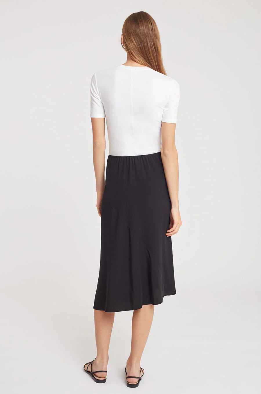 Silk Asymmetrical Skirt - Image 3