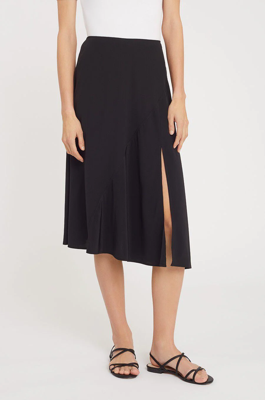 Silk Asymmetrical Skirt - Image 4