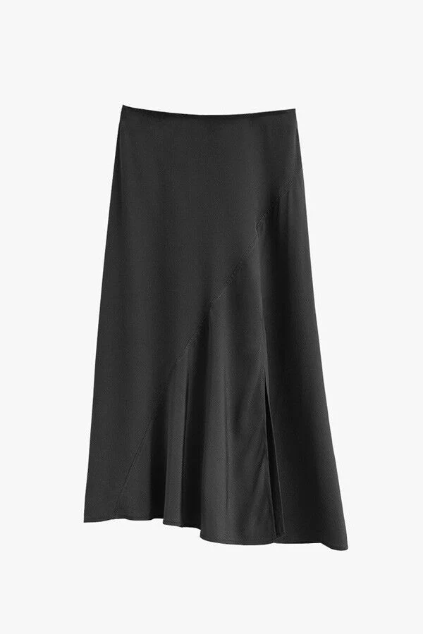 Silk Asymmetrical Skirt - Image 5